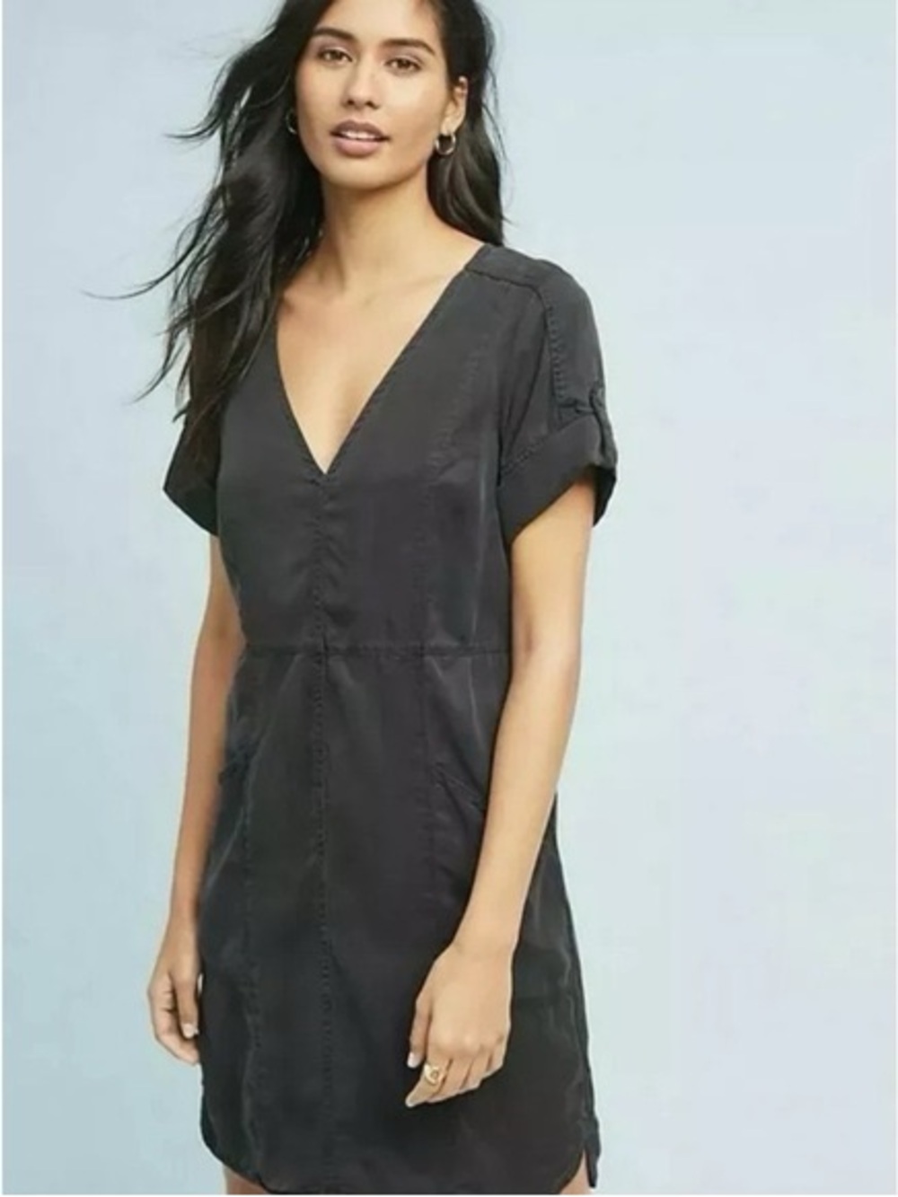 Anthropologie Pilcro and the Letterpress Chambray Dress Size M